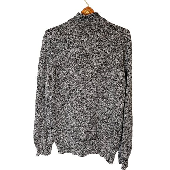 Calvin Klein Jeans Men's Quarter Zip Funnel Neck Long Sleeve Knit Sweater Large - Picture 4 of 7